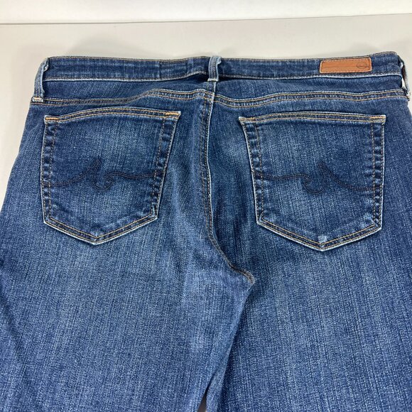 AG Adriano Goldschmid Jean Womens 33x30 Stevie Slim Straight Blue Denim Tag 31 R - Picture 10 of 16